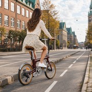 HEYBIKE Helio F Burgundy Red – Lifestyle 1