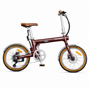 HEYBIKE Helio F Burgundy Red – Studio Side View