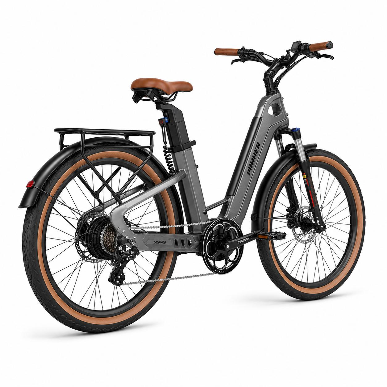 MIHOGO Air Max Carbon E-Bike - Gray detail view