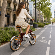 HEYBIKE Helio F Burgundy Red – Lifestyle 5