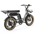 Baicycle CargoONE – srebrny rower elektryczny z boku