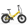OVIVO C1 PRO – skladany e-bike w kolorze zoltym, idealny na lato