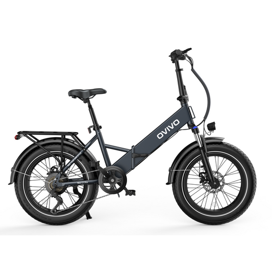 OVIVO C1 PRO – szary rower elektryczny z nowoczesnym wykonczeniem