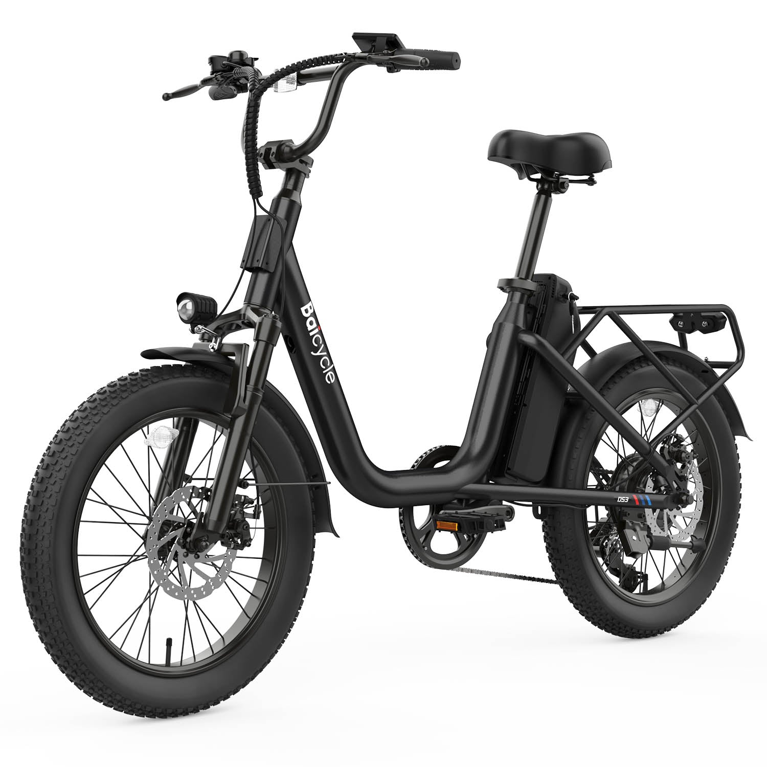 Baicycle CityONE – czarny e-bike, widok boczny