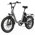 Baicycle CityONE – srebrny e-rower, widok z boku
