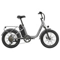 Baicycle CityONE – srebrny rower elektryczny, widok z przodu