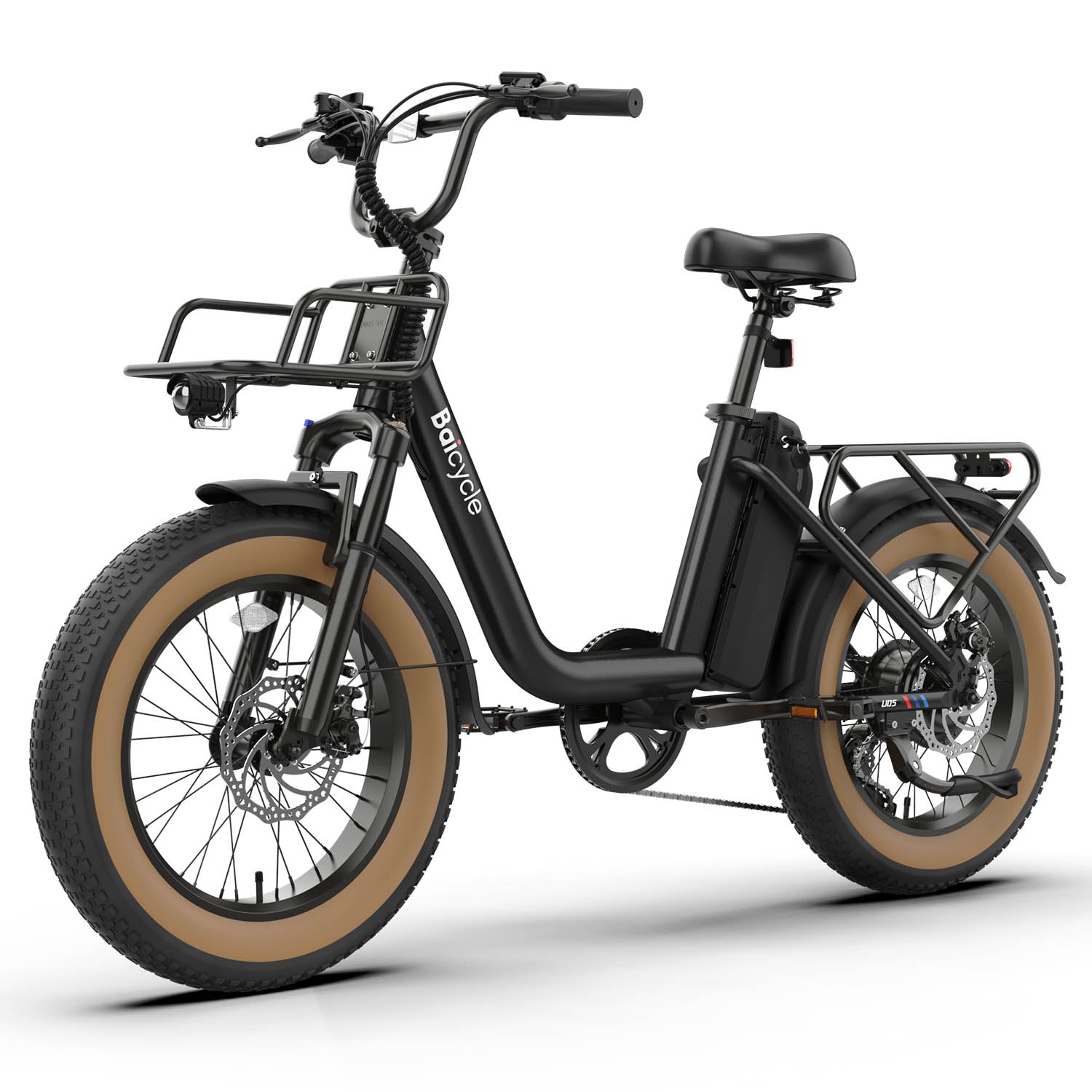 Baicycle CruiseONE – czarny e-bike, widok z boku