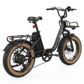 Baicycle CruiseONE – czarny rower, widok z tylu pod katem