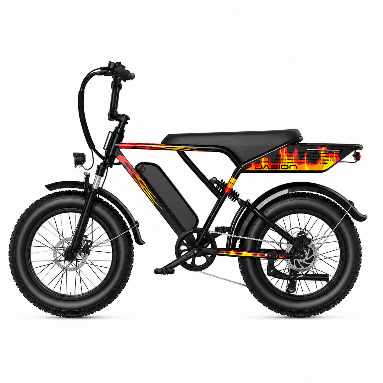 JASION RetroVolt – Motorcycle-Style Fat-Tire E-Bike