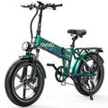 OVIVO HYPER V2 – zielony rower elektryczny, widok boczny