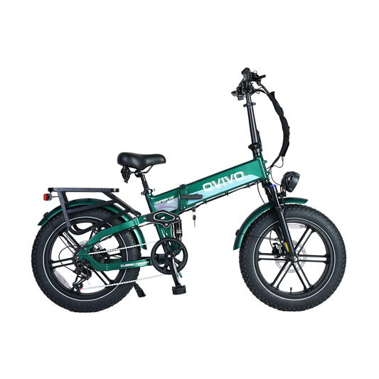 OVIVO HYPER V2 PRO – zielony e-bike miejski, widok z przodu