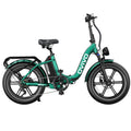 OVIVO NEO C2 – zielony e-rower, widok od przodu